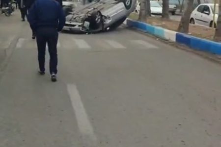 واژگونی ماکسیما در خیابان سرباز