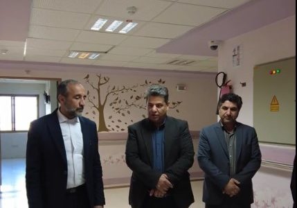 بازدید فرماندار شهرستان میاندوآب از بیمارستان فاطمه‌الزهرا (س) به مناسبت روز ملی جوانی جمعیت